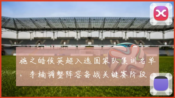 施之皓侯英超入选国家队集训名单，李楠调整阵容备战关键赛阶段