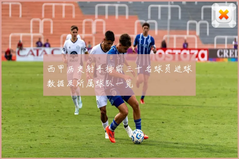 西甲历史射手榜前三十名球员进球数据及所属球队一览